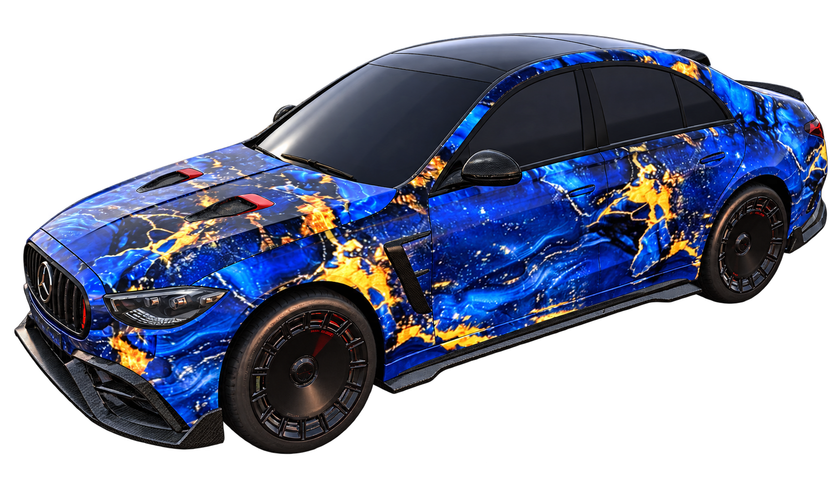 Covering Bleu et Or — AMG E Perf