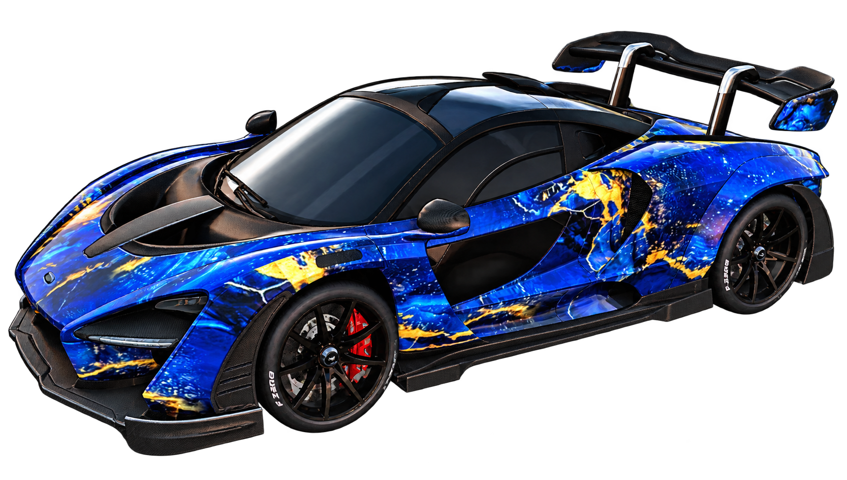 Covering Bleu et Or — McLaren Senna